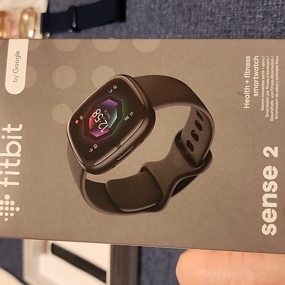 Fitbit Sense 2 Smartwatch - Black Plus Extra Protective Covers
